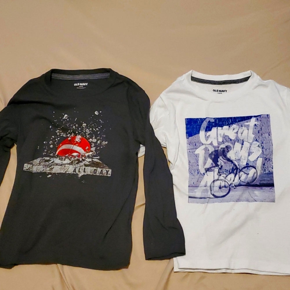 2 Old Navy Boys Long Sleeve Shirts
